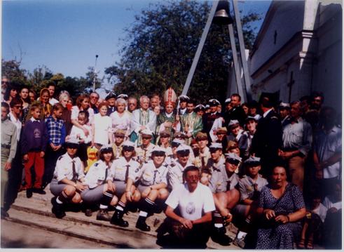 Zdjęcie zbiorowe uczestników uroczystości w Chersoniu